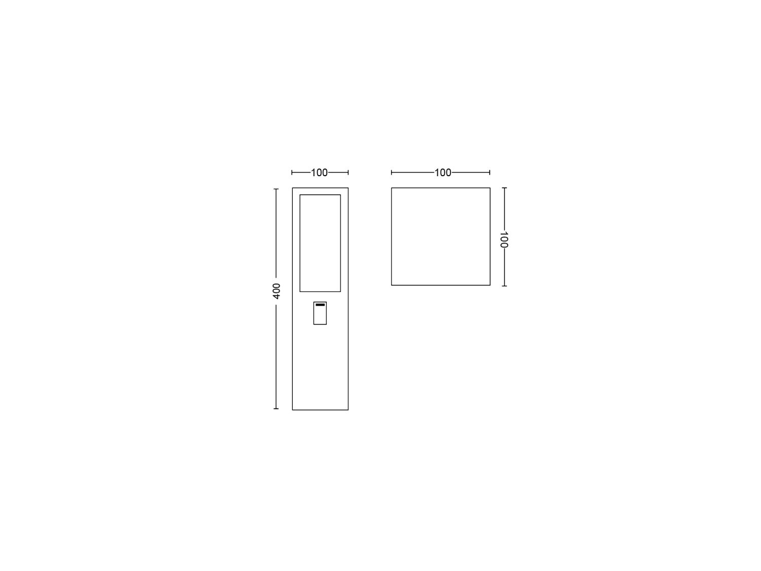 Borne éclairage Impress - Philips Hue Borne éclairage Impress - Philips Hue