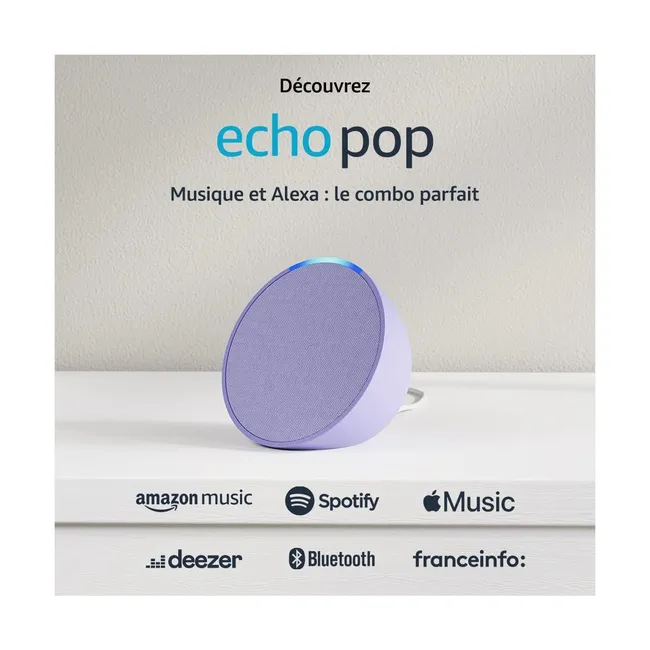 Echo Pop, assistant vocal & enceinte connectée - Amazon Alexa