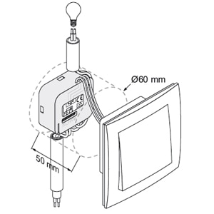 Micro-récepteur pour éclairage RTS - Somfy Micro-récepteur pour éclairage RTS - Somfy