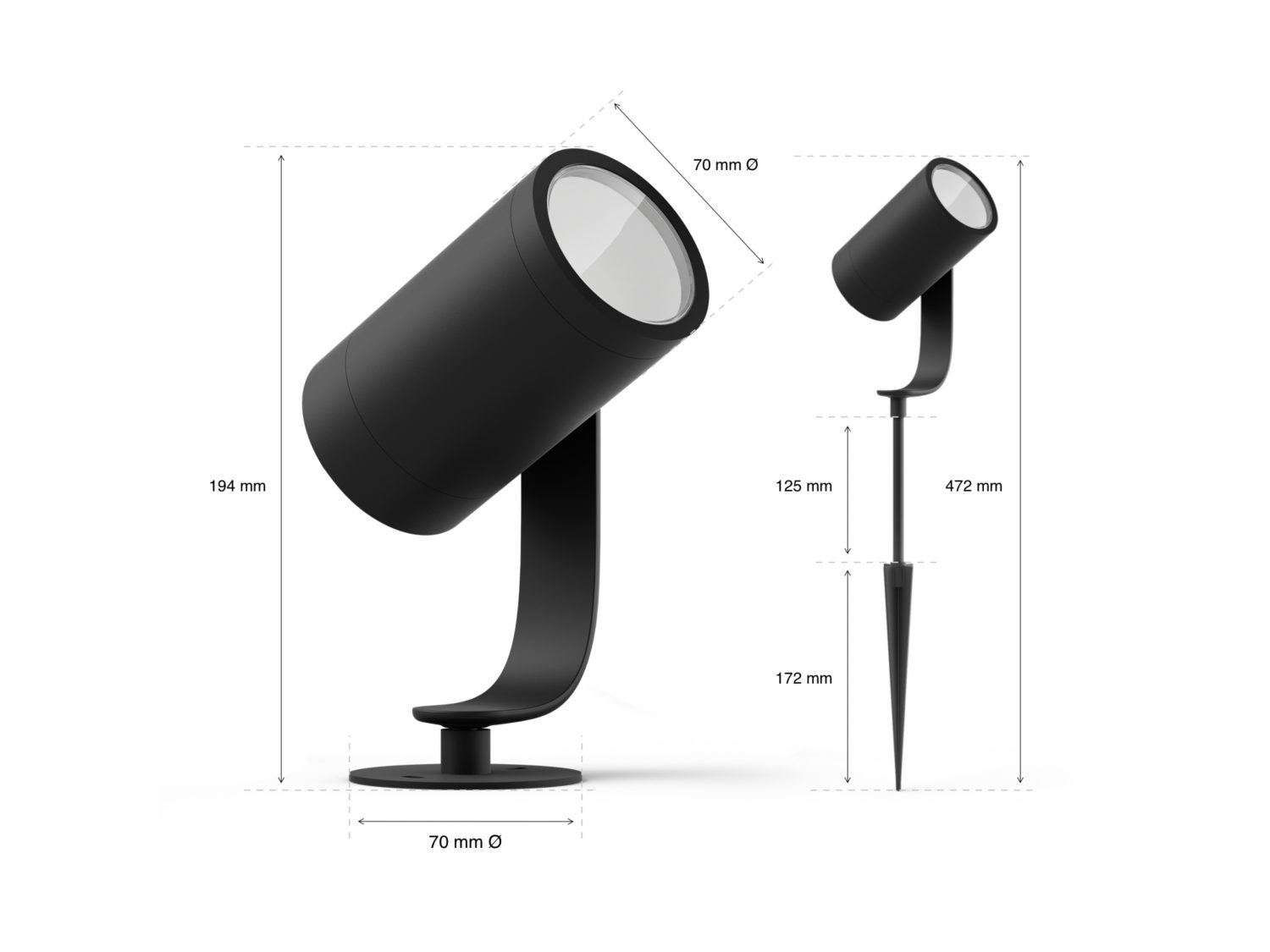 Pack 3 Spots extérieurs Lily - Philips Hue