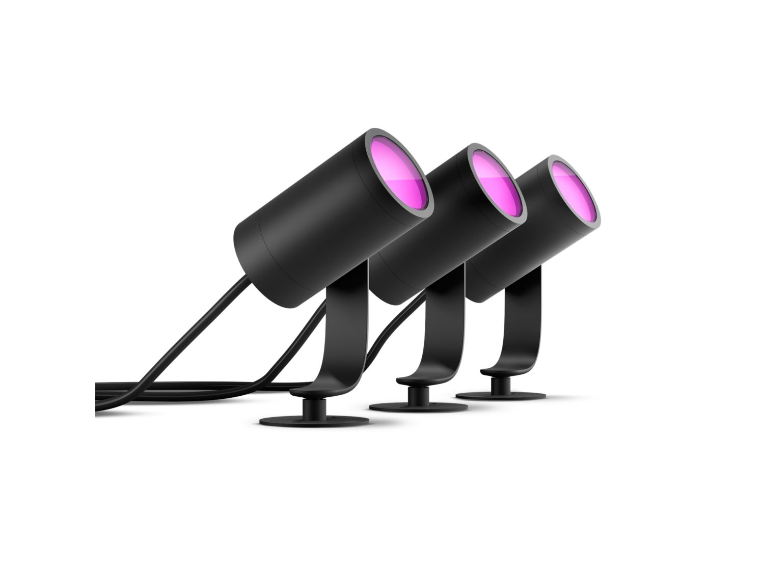 Pack 3 Spots extérieurs Lily - Philips Hue